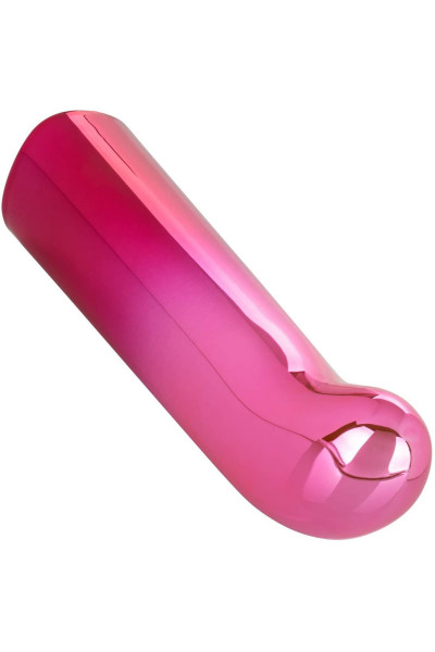 Розовый изогнутый мини-вибромассажер Glam G Vibe - 12 см. Розовый изогнутый мини-вибромассажер Glam G Vibe - 12 см.