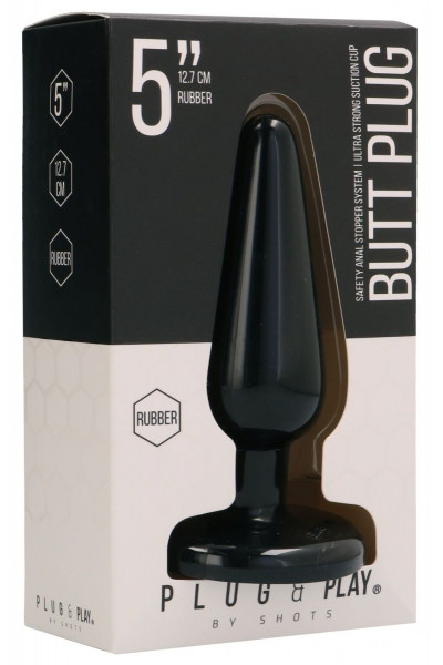Черная коническая анальная пробка Basic 5 Inch - 12,7 см. Черная коническая анальная пробка Basic 5 Inch - 12,7 см.