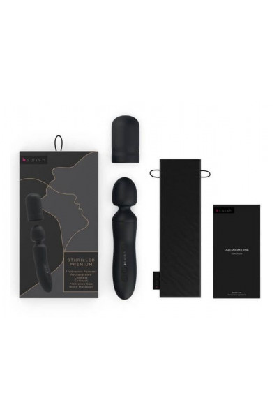 Черный клиторальный стимулятор Bthrilled Premium - 21 см. Черный клиторальный стимулятор Bthrilled Premium - 21 см.