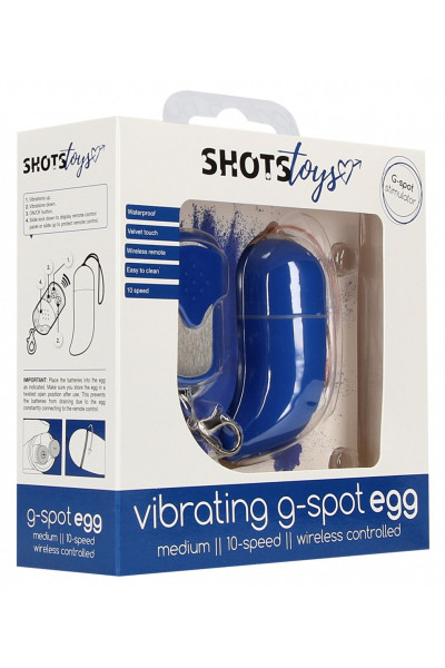 Синее виброяйцо Medium Wireless Vibrating G-Spot Egg с пультом - 7,5 см. Синее виброяйцо Medium Wireless Vibrating G-Spot Egg с пультом - 7,5 см.