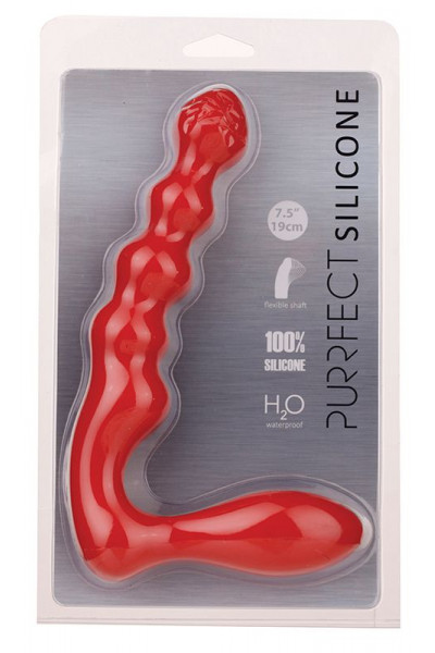 Красный силиконовый стимулятор PURRFECT SILICONE - 19 см. Красный силиконовый стимулятор PURRFECT SILICONE - 19 см.
