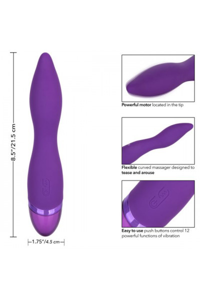 Фиолетовый вибромассажер Aura Wand - 21,5 см. Фиолетовый вибромассажер Aura Wand - 21,5 см.