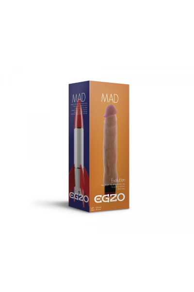 Реалистичный мультискоростной вибратор без мошонки Mad Rocket - 23 см. Реалистичный мультискоростной вибратор без мошонки Mad Rocket - 23 см.