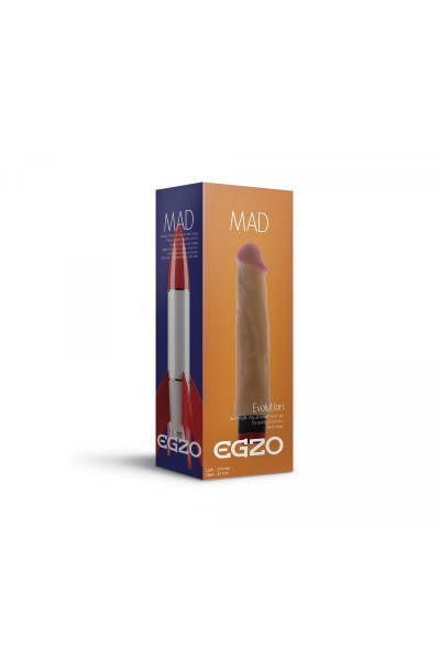 Реалистичный мультискоростной вибратор без мошонки Mad Rocket - 21 см. Реалистичный мультискоростной вибратор без мошонки Mad Rocket - 21 см.