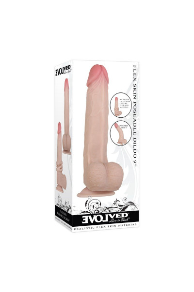 Фаллоимитатор с подвижной кожей Flexskin Poseable Dildo - 22,9 см. Фаллоимитатор с подвижной кожей Flexskin Poseable Dildo - 22,9 см.