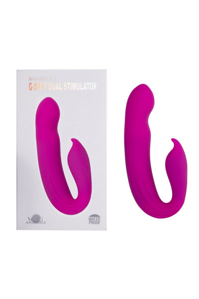 Розовый вибратор G-Spot Dual Stimulator - 17,1 см. Розовый вибратор G-Spot Dual Stimulator - 17,1 см.