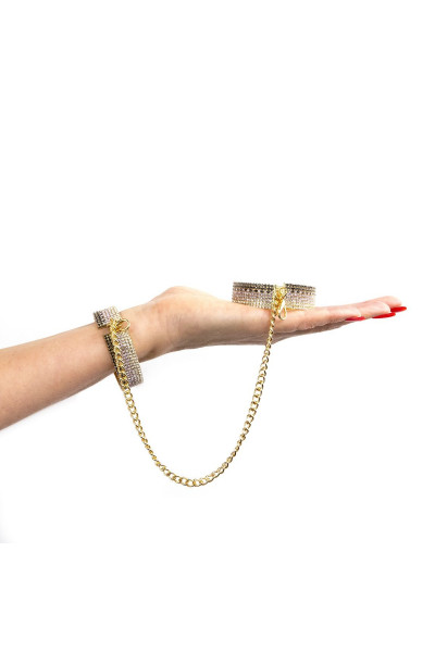 Золотистые наручники Diamond Handcuffs Liz Золотистые наручники Diamond Handcuffs Liz