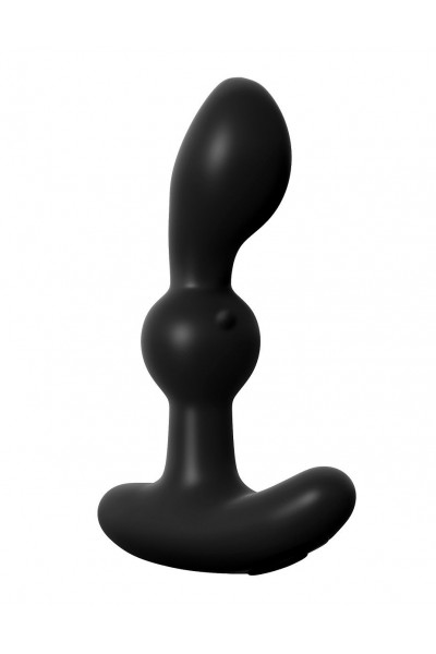 Чёрный вибромассажер простаты P-Motion Massager - 15,2 см. Чёрный вибромассажер простаты P-Motion Massager - 15,2 см.