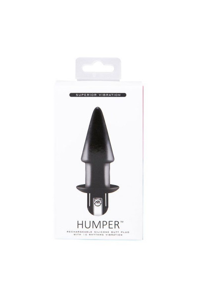 Черный конический анальный вибратор HUMPER 3.5INCH VIBRATOR Черный конический анальный вибратор HUMPER 3.5INCH VIBRATOR