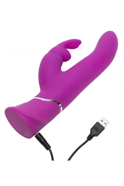Лиловый вибратор Curve Thrusting Rechargeable Rabbit Vibrator - 24,1 см. Лиловый вибратор Curve Thrusting Rechargeable Rabbit Vibrator - 24,1 см.