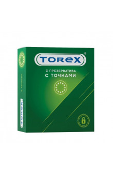 Текстурированные презервативы Torex С точками - 3 шт.