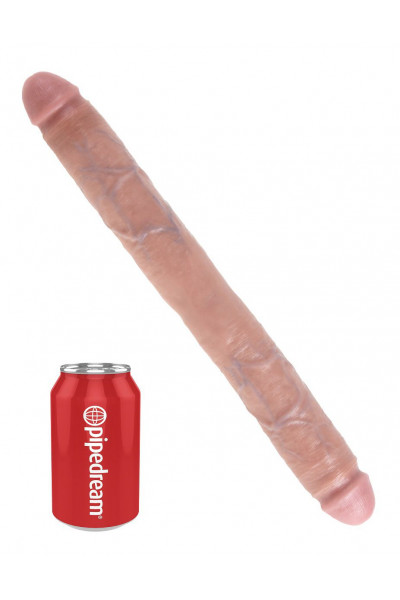 Телесный двусторонний фаллоимитатор 16 Thick Double Dildo - 40,6 см. Телесный двусторонний фаллоимитатор 16 Thick Double Dildo - 40,6 см.