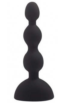Черный анальный вибростимулятор Anal Beads S - 14,5 см.