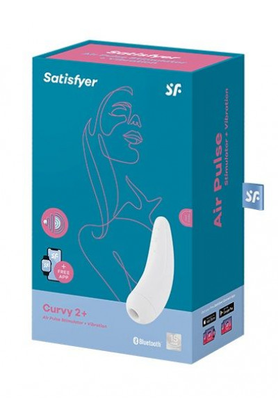 Белый вакуум-волновой стимулятор Satisfyer Curvy 2+ Белый вакуум-волновой стимулятор Satisfyer Curvy 2+