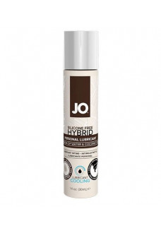 Водно-масляный лубрикант с охлаждающим эффектом JO Silicone free Hybrid Lubricant COOLING - 30 мл.