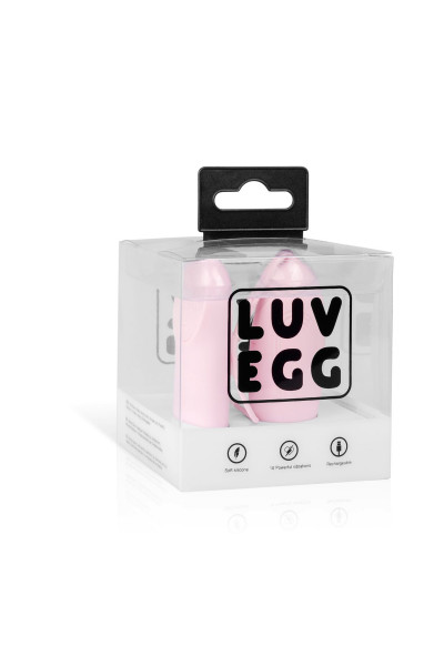 Нежно-розовое виброяйцо LUV EGG с пультом ДУ Нежно-розовое виброяйцо LUV EGG с пультом ДУ