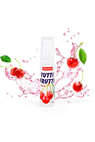 Гель-смазка Tutti-frutti с вишнёвым вкусом - 30 гр. Гель-смазка Tutti-frutti с вишнёвым вкусом - 30 гр.