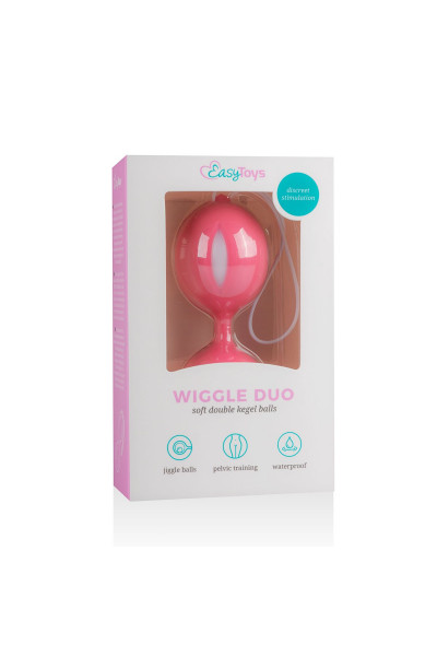 Розовые вагинальные шарики Wiggle Duo Розовые вагинальные шарики Wiggle Duo