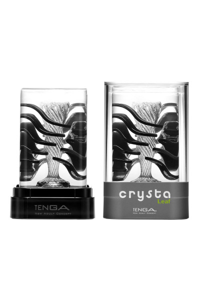 Прозрачный мастурбатор Tenga Crysta Leaf Прозрачный мастурбатор Tenga Crysta Leaf