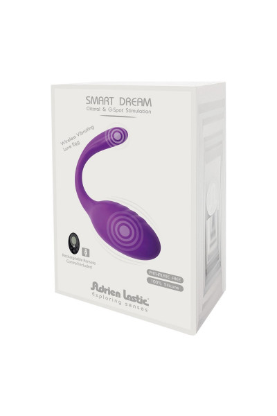 Фиолетовое виброяйцо Smart Dream II + LRS с пультом ДУ Фиолетовое виброяйцо Smart Dream II + LRS с пультом ДУ
