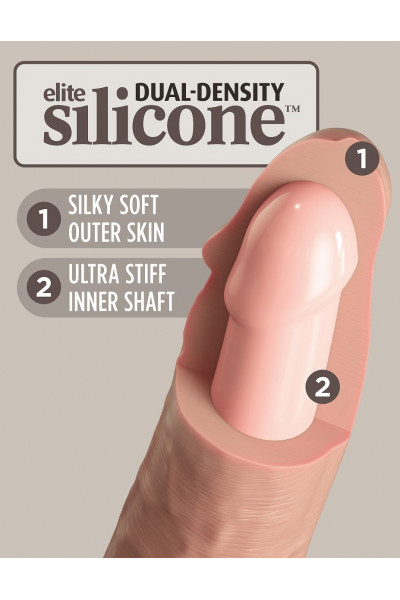 Телесный фаллоимитатор 7 Silicone Dual Density Cock - 21 см. Телесный фаллоимитатор 7 Silicone Dual Density Cock - 21 см.