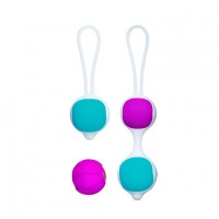 Разноцветные вагинальные шарики Orgasmic balls silicone