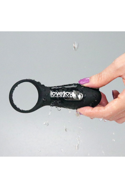 Черное эрекционное виброкольцо IJOY Rechargeable Stamina Ring Черное эрекционное виброкольцо IJOY Rechargeable Stamina Ring