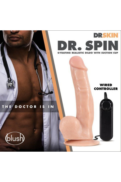 Телесный ротатор-реалистик Dr. Spin 8 inch Gyrating Realistic Dildo - 21,6 см. Телесный ротатор-реалистик Dr. Spin 8 inch Gyrating Realistic Dildo - 21,6 см.