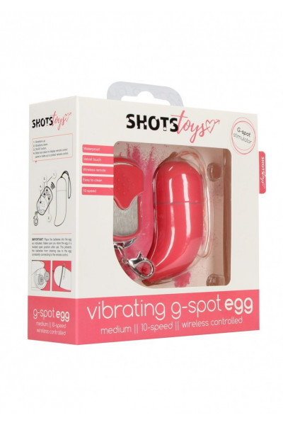 Розовое виброяйцо Vibrating G-spot Egg medium с пультом ДУ Розовое виброяйцо Vibrating G-spot Egg medium с пультом ДУ