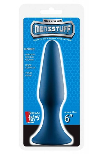 Синяя анальная пробка METAL BALL BUTT PLUG - 15 см. Синяя анальная пробка METAL BALL BUTT PLUG - 15 см.