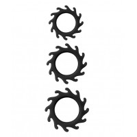 Набор из 3 эрекционных колец MENZSTUFF BUZZ SAW COCK RING SET
