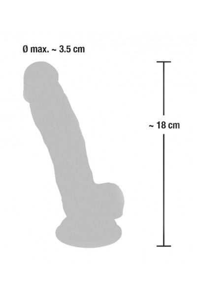 Реалистичный фаллоимитатор из силикона Medical Silicone Dildo - 18 см. Реалистичный фаллоимитатор из силикона Medical Silicone Dildo - 18 см.