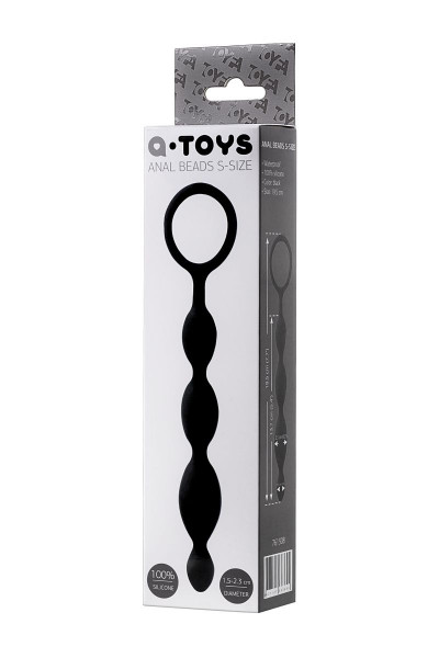 Анальная цепочка черного цвета A-toys - 19,5 см. Анальная цепочка черного цвета A-toys - 19,5 см.