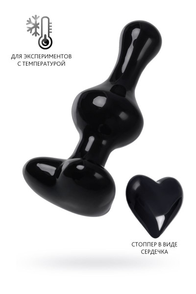Черная фигурная анальная втулка - 9,8 см. Черная фигурная анальная втулка - 9,8 см.