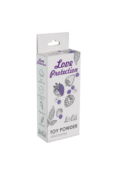 Пудра для игрушек Love Protection с ароматом лесных ягод - 15 гр. Пудра для игрушек Love Protection с ароматом лесных ягод - 15 гр.