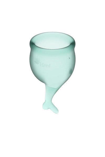 Набор темно-зеленых менструальных чаш Feel secure Menstrual Cup Набор темно-зеленых менструальных чаш Feel secure Menstrual Cup