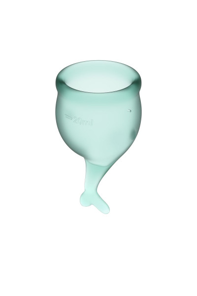 Набор темно-зеленых менструальных чаш Feel secure Menstrual Cup Набор темно-зеленых менструальных чаш Feel secure Menstrual Cup