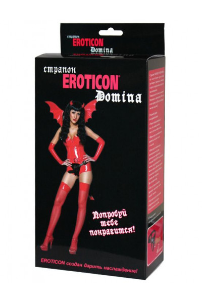 Телесный женский страпон Domina - 14 см. Телесный женский страпон Domina - 14 см.