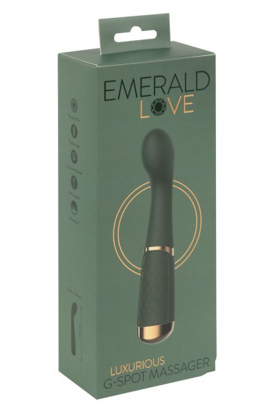 Зеленый стимулятор точки G Luxurious G-Spot Massager - 19,5 см. Зеленый стимулятор точки G Luxurious G-Spot Massager - 19,5 см.
