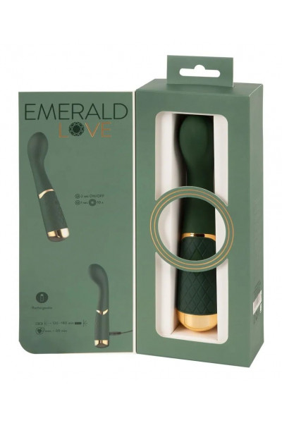 Зеленый стимулятор точки G Luxurious G-Spot Massager - 19,5 см. Зеленый стимулятор точки G Luxurious G-Spot Massager - 19,5 см.