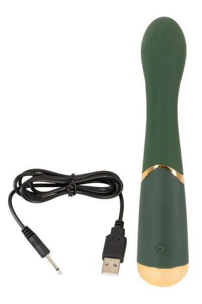 Зеленый стимулятор точки G Luxurious G-Spot Massager - 19,5 см. Зеленый стимулятор точки G Luxurious G-Spot Massager - 19,5 см.