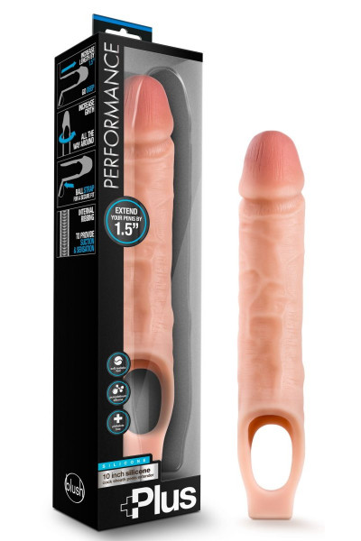 Телесный реалистичный фаллоудлинитель 10 Inch Silicone Cock Sheath Penis Extender - 25,4 см. Телесный реалистичный фаллоудлинитель 10 Inch Silicone Cock Sheath Penis Extender - 25,4 см.