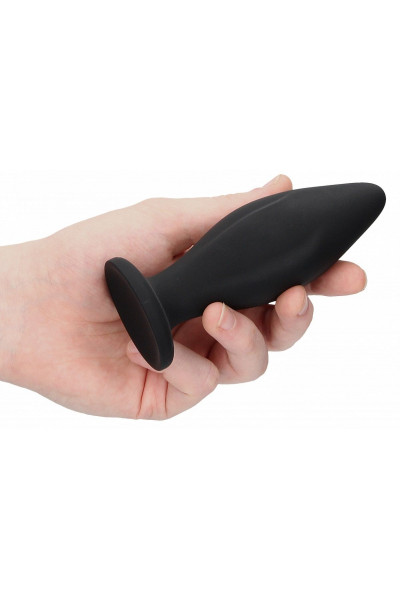 Черная анальная пробка Edgy Butt Plug - 11,4 см. Черная анальная пробка Edgy Butt Plug - 11,4 см.