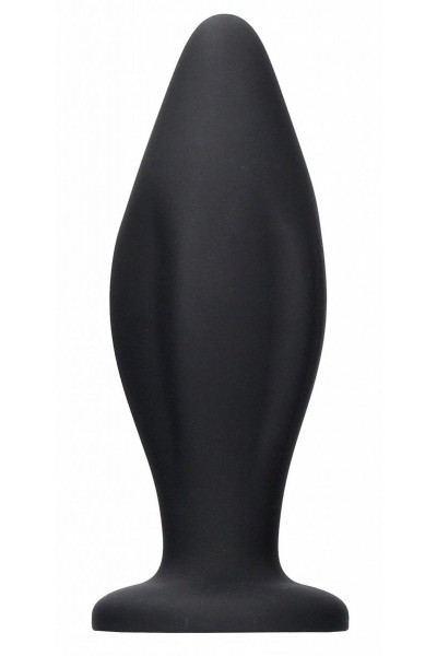 Черная анальная пробка Edgy Butt Plug - 11,4 см. Черная анальная пробка Edgy Butt Plug - 11,4 см.