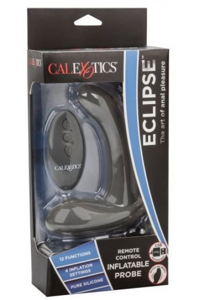 Серый стимулятор простаты Remote Control Inflatable Probe с вибрацией и функцией расширения - 11,5 см. Серый стимулятор простаты Remote Control Inflatable Probe с вибрацией и функцией расширения - 11,5 см.