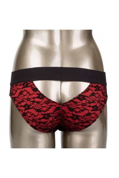 Красно-черные страпон-трусики Pegging Panty Set - размер L-XL Красно-черные страпон-трусики Pegging Panty Set - размер L-XL