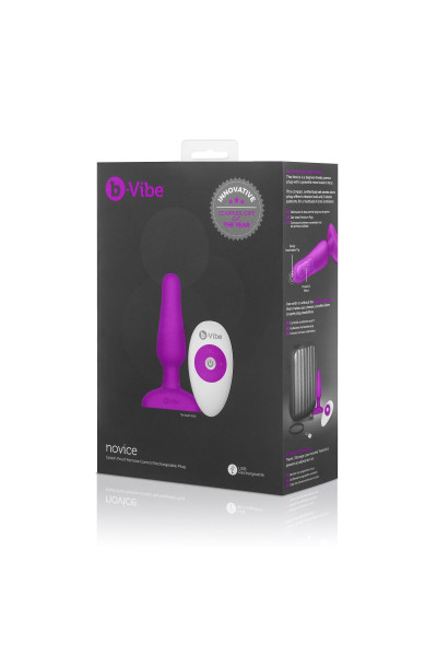 Анальная вибропробка NOVICE REMOTE CONTROL PLUG FUCHSIA - 10,2 см. Анальная вибропробка NOVICE REMOTE CONTROL PLUG FUCHSIA - 10,2 см.