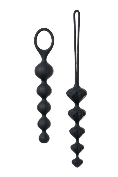 Набор из 2 чёрных анальных цепочек Satisfyer Love Beads Набор из 2 чёрных анальных цепочек Satisfyer Love Beads