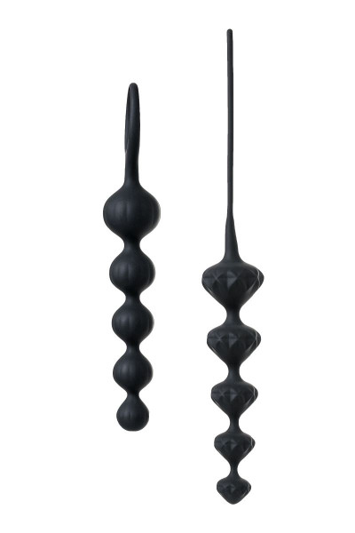 Набор из 2 чёрных анальных цепочек Satisfyer Love Beads Набор из 2 чёрных анальных цепочек Satisfyer Love Beads