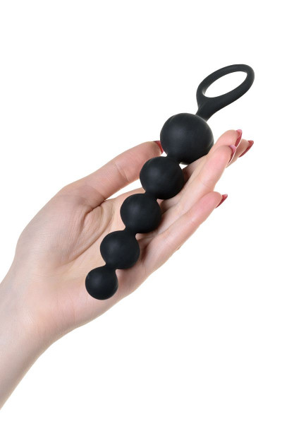 Набор из 2 чёрных анальных цепочек Satisfyer Love Beads Набор из 2 чёрных анальных цепочек Satisfyer Love Beads